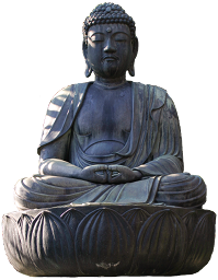 A Japanese Buddha statue
