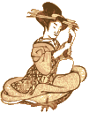 A geisha with her shamisen