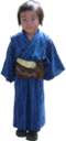 A child wearing a kimono